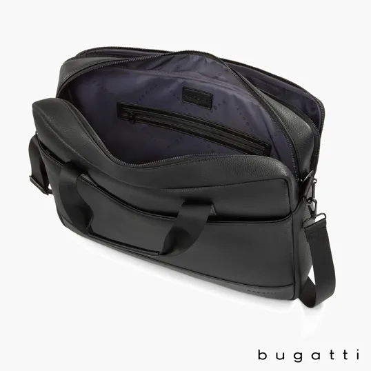Bugatti Central Briefcase, Textured Vegan Leather — view 5