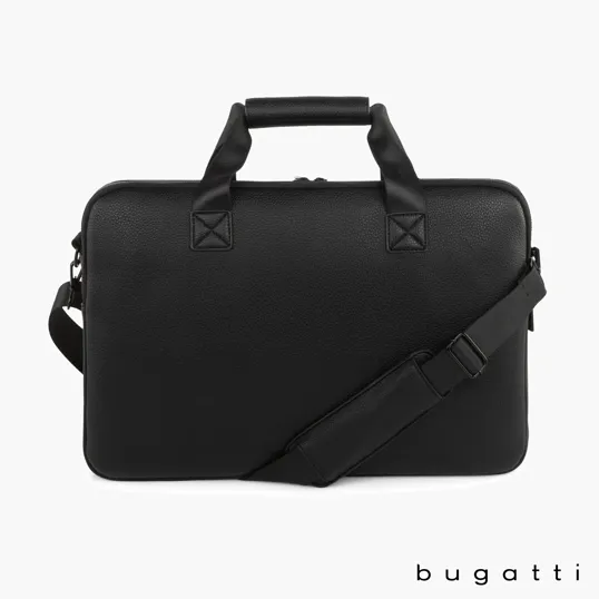Bugatti Central Briefcase, Textured Vegan Leather — view 7