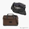 Bugatti Central Briefcase, Textured Vegan Leather
