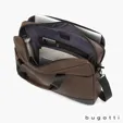 Bugatti Central Briefcase, Textured Vegan Leather — view 14
