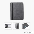 Bugatti Valentino Letter Size Padfolio with Zippered Closure