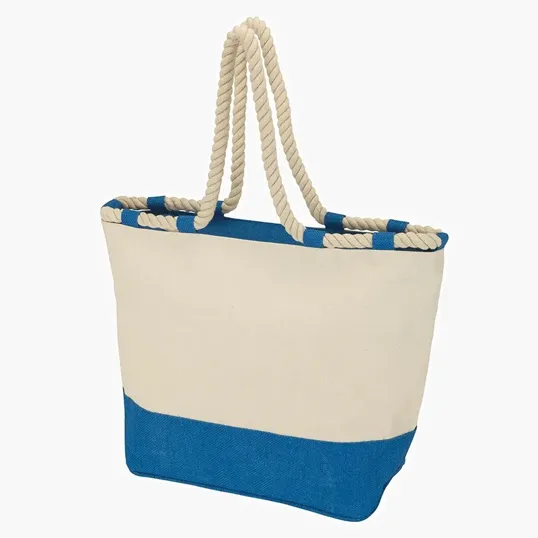 Sovrano Totes Barcelona Canvas & Jute Tote — view 5