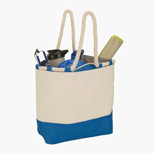 Sovrano Totes Barcelona Canvas & Jute Tote — view 6