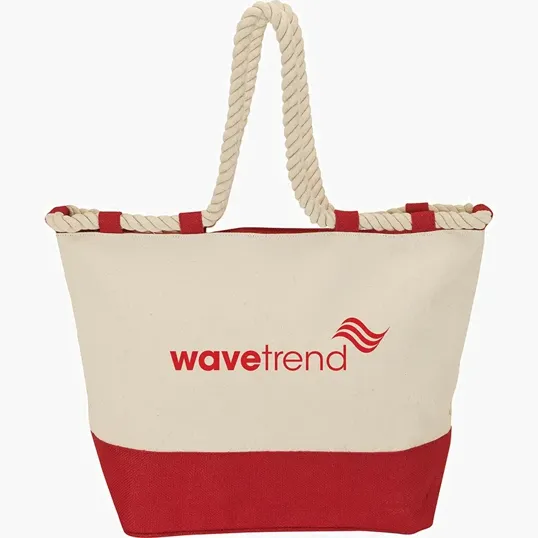 Sovrano Totes Barcelona Canvas & Jute Tote — view 7