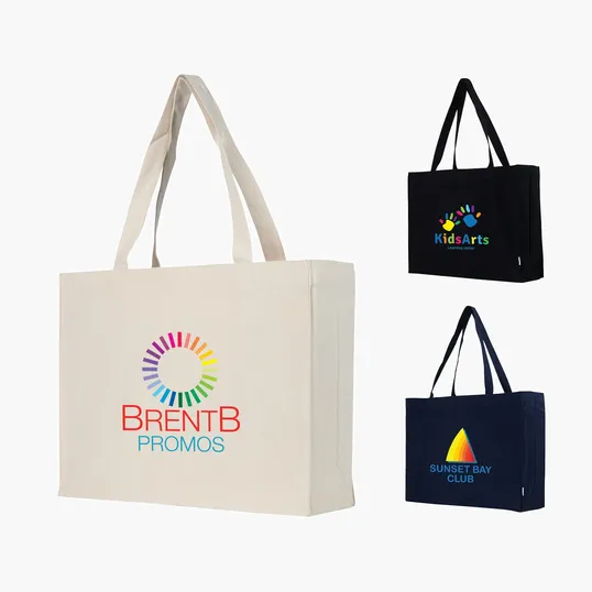 Sovrano Totes Juliette Recycled Cotton Shopper Tote, 10 oz.
