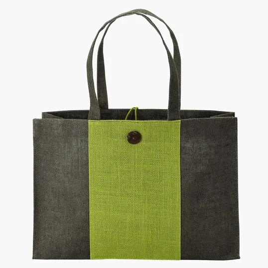 Sovrano Totes Charlotte Natural Jute Tote — view 2