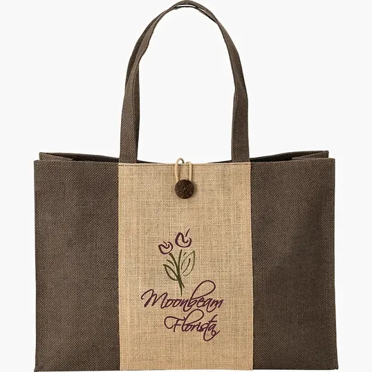 Sovrano Totes Charlotte Natural Jute Tote — view 3