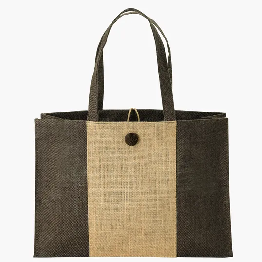 Sovrano Totes Charlotte Natural Jute Tote — view 4