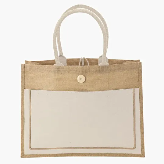 Sovrano Totes Camden Natural Jute Tote — view 3