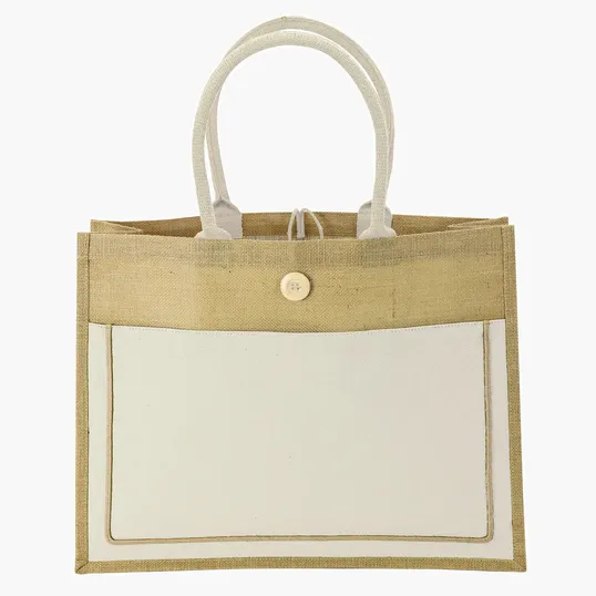 Sovrano Totes Camden Natural Jute Tote — view 4