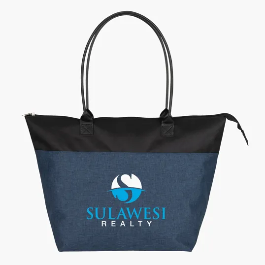 Valumark Abigail Two-Tone 600D Polyester Tote Bag — view 5