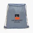 Huron Recycled Cotton Drawstring Tote — view 2