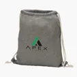 Huron Recycled Cotton Drawstring Tote — view 9