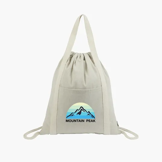 Sovrano Renew II Recycled Cotton Drawstring Bag — view 2