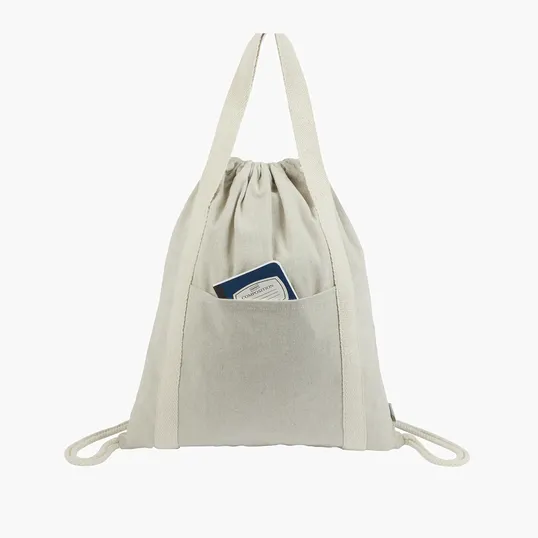 Sovrano Renew II Recycled Cotton Drawstring Bag — view 4