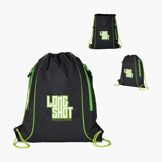 Sovrano Seville Drawstring Bag with Color Accents