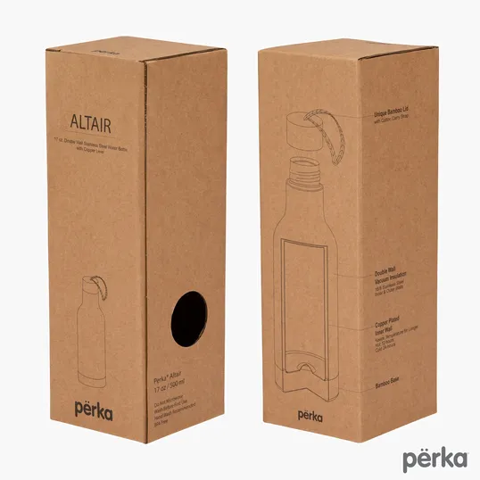 Perka® Altair 17 oz. Double Wall Stainless Steel Water Bottle — view 6