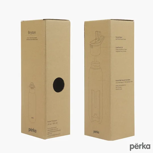 Perka® Bryton 20 oz. Double Wall Stainless Steel Water Bottle — view 8
