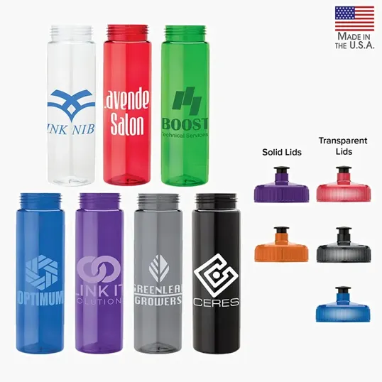 Valumark Newport 25 oz. PET Bottle with Pull Spout Lid