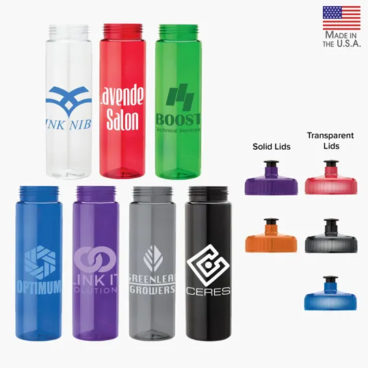 Valumark Newport 25 oz. PET Bottle with Pull Spout Lid — view 2