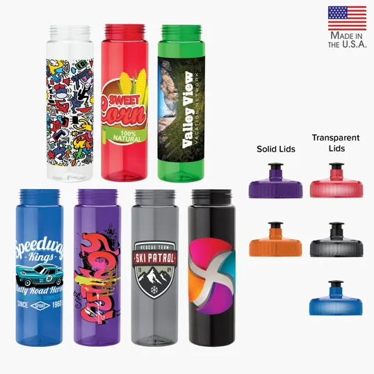 Valumark Newport 25 oz. PET Bottle with Pull Spout Lid — view 2