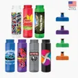 Valumark Newport 25 oz. PET Bottle with Pull Spout Lid — view 3
