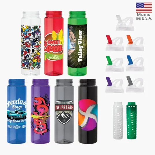 Newport 25 oz. PET Bottle with Flip Spout & Infuser — view 3