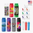 Valumark Newport 25 oz. PET Bottle with Flip Spout & Ice Stick — view 2