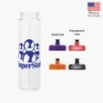 Valumark Laguna 32 oz. PET Bottle with Pull Spout Lid