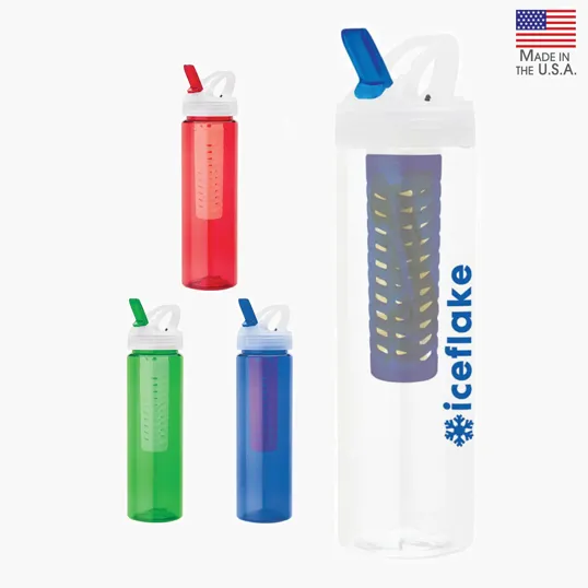 Valumark Laguna 32 oz. PET Bottle with Flip Spout & Infuser — view 2