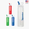 Valumark Laguna 32 oz. PET Bottle with Flip Spout & Infuser