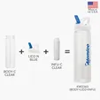 Valumark Laguna 32 oz. PET Bottle with Flip Spout & Infuser — view 3
