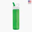 Valumark Laguna 32 oz. PET Bottle with Flip Spout & Ice Stick — view 2