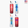 Valumark 26 oz. PET Bottle with Flip Spout & Ice Stick