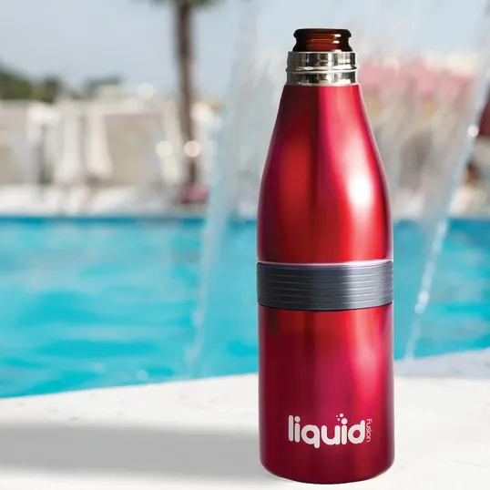 Liquid Fusion® Icy Bev Kooler® 22 oz. 3-In-1 Double Wall Stainless Steel Bottle — view 4