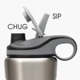 Wave® Big Sur 34oz. Double Wall Stainless Steel Water Bottle — view 4