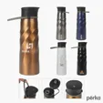Perka® Tristan 34 oz. Single Wall Stainless Steel Sport Bottle