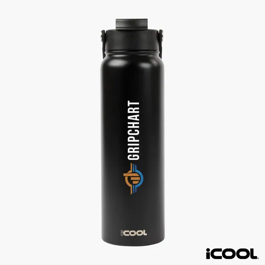 iCOOL® Glenwood 35 oz. Double Wall Recycled Stainless Steel Water Bottle — view 2