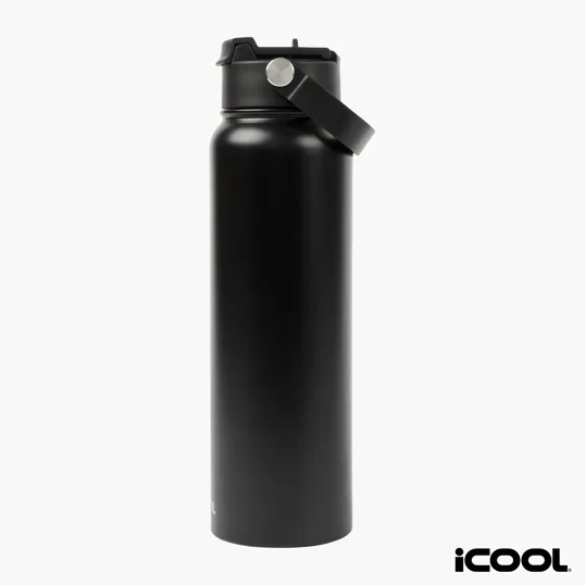 iCOOL® Glenwood 35 oz. Double Wall Recycled Stainless Steel Water Bottle — view 8
