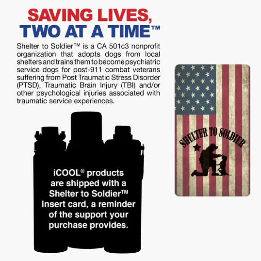 iCOOL® Glenwood 35 oz. Double Wall Recycled Stainless Steel Water Bottle — view 10