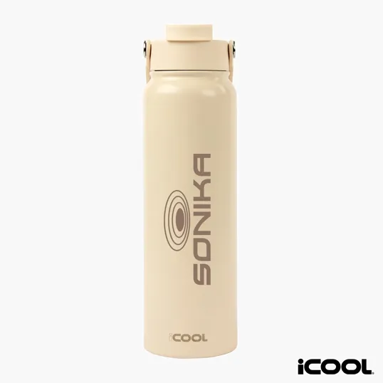 iCOOL® Glenwood 35 oz. Double Wall Recycled Stainless Steel Water Bottle — view 11