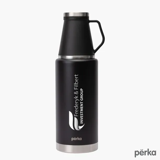 Perka® Rover 51 oz. Double Wall Stainless Steel Growler with Cup — view 2