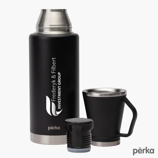 Perka® Rover 51 oz. Double Wall Stainless Steel Growler with Cup — view 4