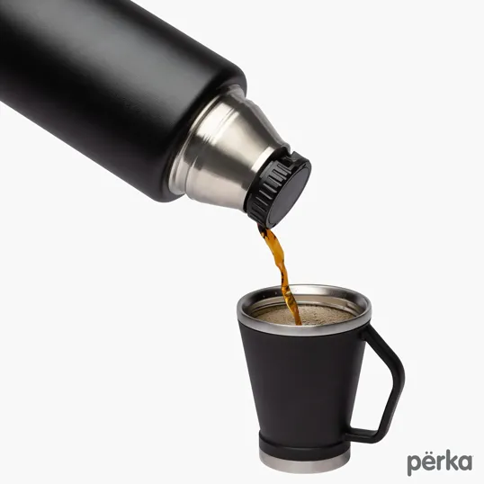 Perka® Rover 51 oz. Double Wall Stainless Steel Growler with Cup — view 8