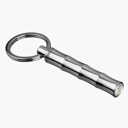 Cerruti II Chrome Bamboo Keyring — view 3
