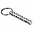 Cerruti II Chrome Bamboo Keyring