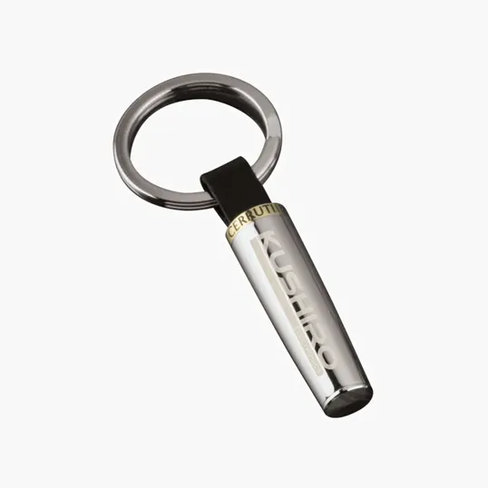 Cerruti Ungaro Executive Chrome and Gold Keyring