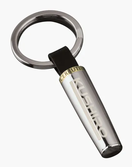 Cerruti Ungaro Executive Chrome and Gold Keyring — view 2