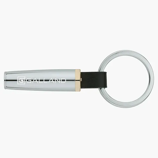 Cerruti Ungaro Executive Chrome and Gold Keyring — view 3