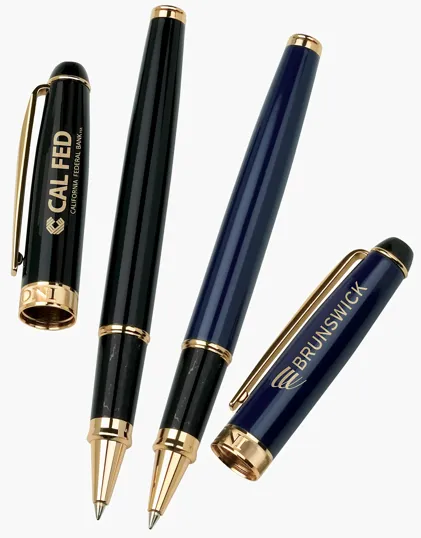 Bettoni® Alberti Rollerball Pen, Brass — view 2